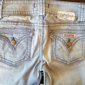 Hudson Boot-cut Railroad Conductor strip jeans